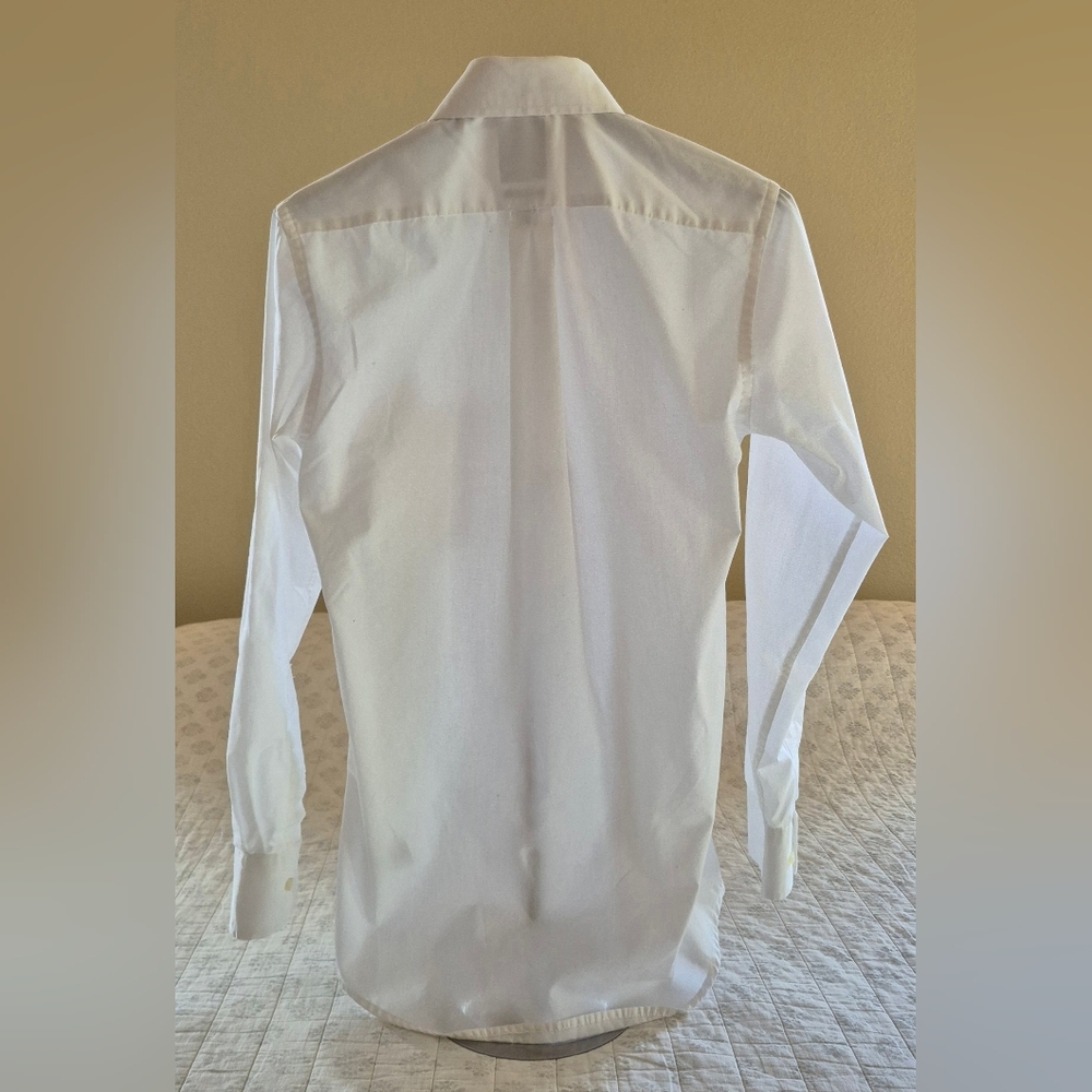 U.S. Polo Assn. White Slim Fit Dress Shirt for Men - Picture 2 of 11